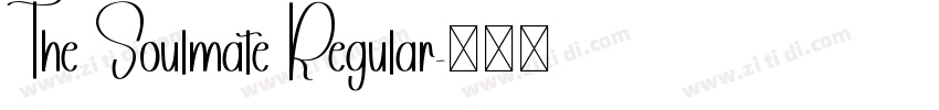 The Soulmate Regular字体转换